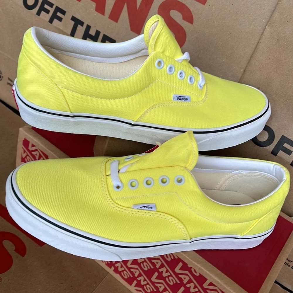 Vans Era Neon Lemon Tonic/True White sneakers WMNS - Picture 11 of 16